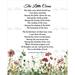 The Little Cares Poetry Watercolor Field Clover By E B Browning 8x10 Poetry Instant Wall Art Digital Download Printable DIY Vintage Verses